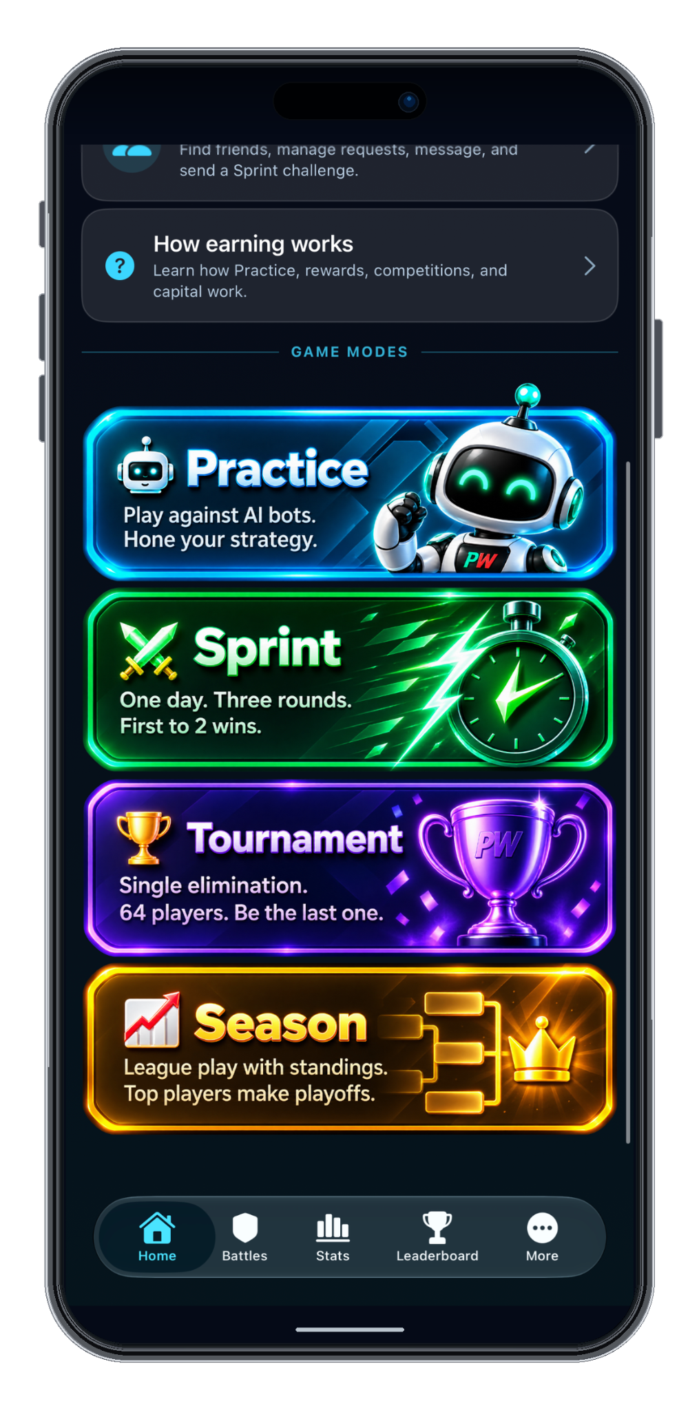 Paper Wars game mode cards